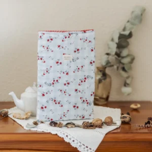 FUNDA DE LIBRO CAPRI FLORES Y CUADROS