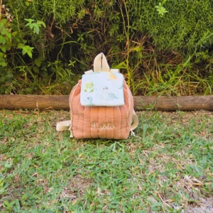 MOCHILA INFANTIL DINOSAURIOS CAMEL
